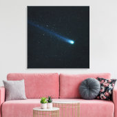 Komeet in nachthemel canvas afdruk (Insitu (Woonkamer))