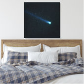 Komeet in nachthemel canvas afdruk (Insitu (Slaapkamer))