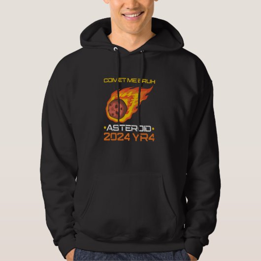 Komeet Me Bruh Asteroïde 2024 YR4 Hoodie (Voorkant)