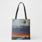 komeet schilderen print tote bag (Voorkant)
