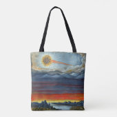 komeet schilderen print tote bag (Achterkant)