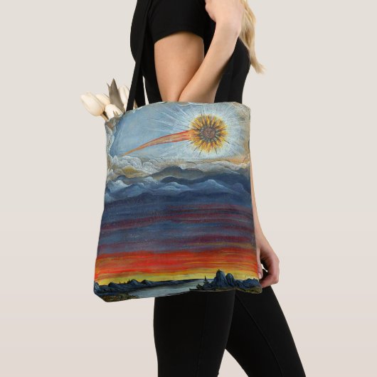komeet schilderen print tote bag (Dichtbij)