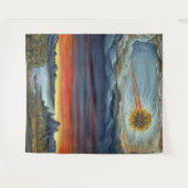 komeet schilderij print wandkleed (Voorkant (horizontaal))