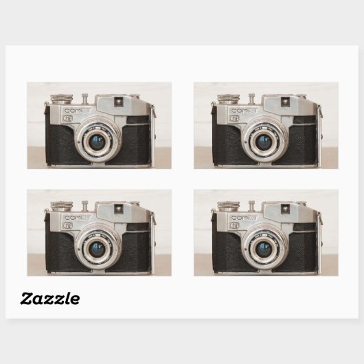  komeetcamera rechthoekige sticker (Vel)