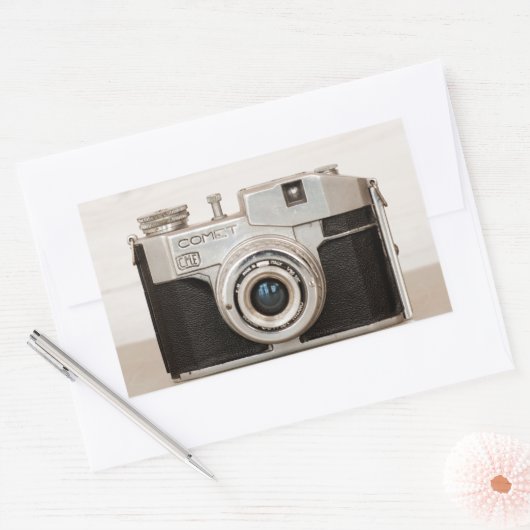  komeetcamera rechthoekige sticker (Envelop)