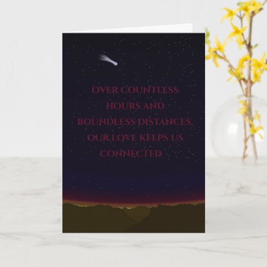 Komeetkaart (Romantisch) Kaart (Gele Bloem)