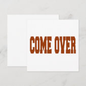 komen kaart (Voorkant / Achterkant)