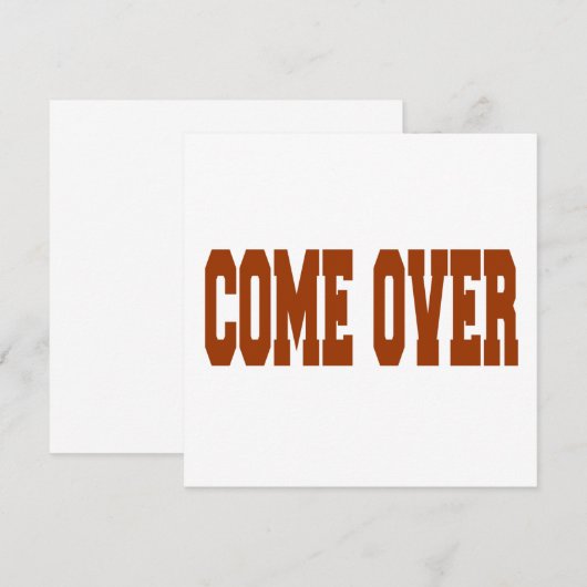 komen kaart (Voorkant / Achterkant)