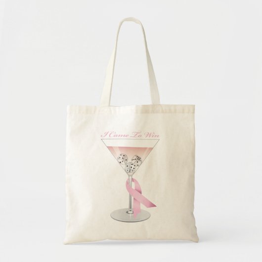 Komen om te winnen tote bag (Voorkant)