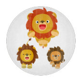 'Komend!' Drie Cartoon luiers snijraad Snijplank (Voorkant)