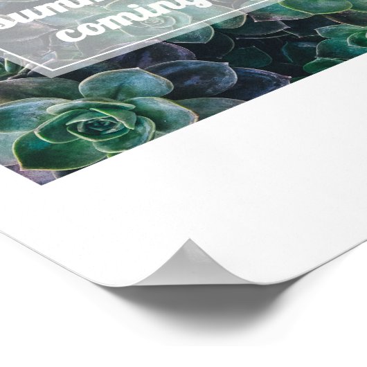 Komend Inspirerend Poster voor kunst (Hoek)