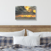 komend Storm op Sunset in Key West, Florida Canvas (Insitu (Slaapkamer))
