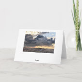 komend Storm op Sunset in Key West, Florida Feestdagen Kaart (Achterkant)