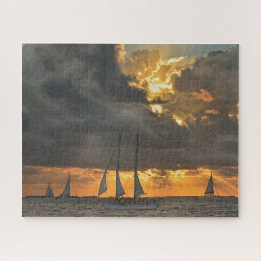 komend Storm op Sunset in Key West, Florida Legpuzzel (Horizontaal)