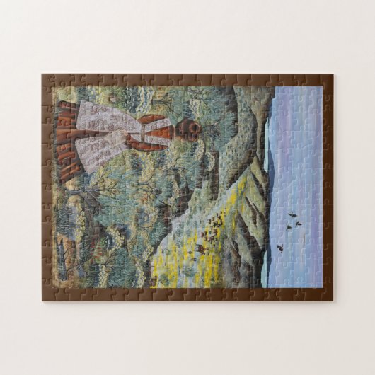 "Komend thuis" ~ Het verhaal van de Oregon Love Legpuzzel (Horizontaal)