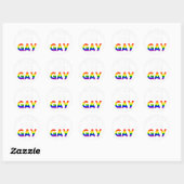 Komend uit Gay Pride Stuff LGBTQ Rainbow Queer Bor Ronde Sticker (Vel)