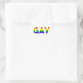 Komend uit Gay Pride Stuff LGBTQ Rainbow Queer Bor Ronde Sticker (Tas)