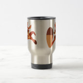 "Komende!" Cute Cartoon Kangaroo Commuter Mok (Center)