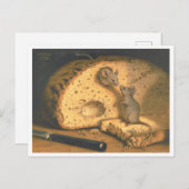 "Komende door de Rogge" Muizen in Brood Briefkaart (Voorkant / Achterkant)