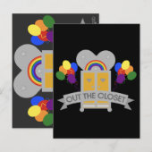 Komende Gay Party Celebration Briefkaart (Voorkant / Achterkant)