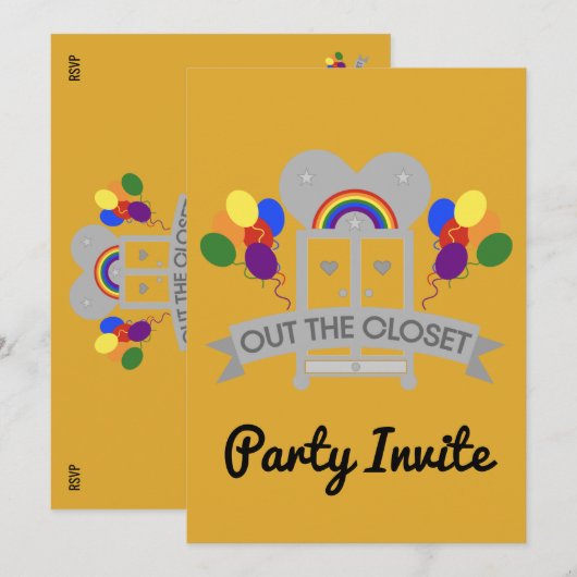 Komende Gay Party Celebration Kaart (Voorkant / Achterkant)