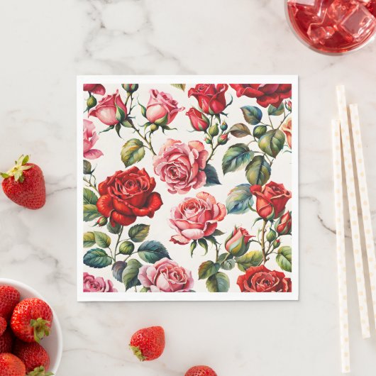 Komende Rozen: Feestservet Servet (Insitu)