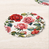 Komende Rozen: Party Onderzetter (Gekanteld)