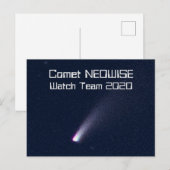 Komet NEOWISE Watch Team 2020 Briefkaart (Voorkant / Achterkant)