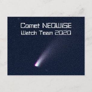Komet NEOWISE Watch Team 2020 Briefkaart
