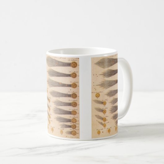 Kometen door Stanislaw Lubieniecki, Oude Astronomi Koffiemok (Voorkant rechts)