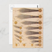Kometen van Stanislaw Lubieniecki, sterrenkunde Briefkaart (Voorkant / Achterkant)