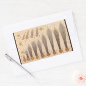 Kometen van Stanislaw Lubieniecki,  sterrenkunde Rechthoekige Sticker (Envelop)