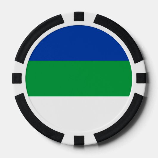 Komi-vlag Poker Chips (Voorkant)
