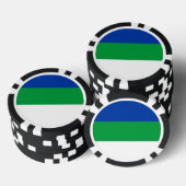 Komi-vlag Poker Chips (Opstapeling)