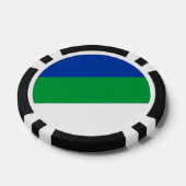 Komi-vlag Poker Chips (Enkel)