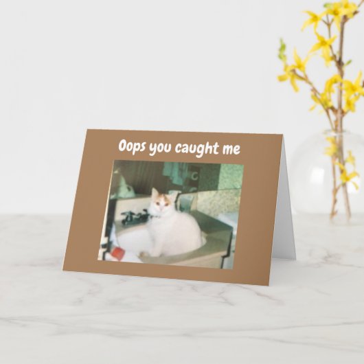 KOMIEK TURKS BUSJE ZEGT GELUKKIGE VERJAARDAG KAART (Gele Bloem)