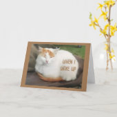 KOMIEK TURKS BUSJE ZEGT "GELUKKIGE VERJAARDAG" KAART (Gele Bloem)