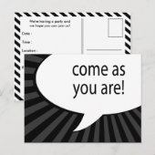 komiek zeepbel briefkaart (Voorkant / Achterkant)