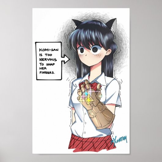 KomiSan Cant deelt de oneindige Komi mee Poster (Voorkant)