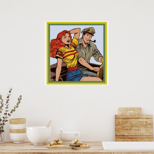 komisch paar poster (Keuken)