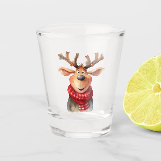 Komisch rendiershotglas shot glas (Voorkant)