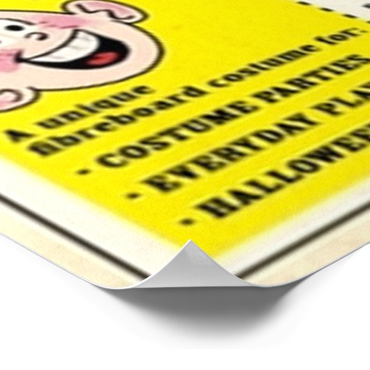  komische advertentie poster (Hoek)