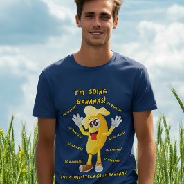 Komische banaan grapt: "Ik ga bananen!" grappig T-shirt