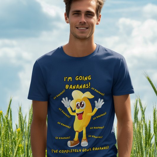 Komische banaan grapt: "Ik ga bananen!" grappig T-shirt