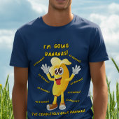 Komische banaan grapt: "Ik ga bananen!" grappig T-shirt
