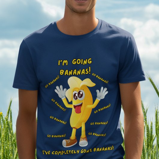 Komische banaan grapt: "Ik ga bananen!" grappig T-shirt