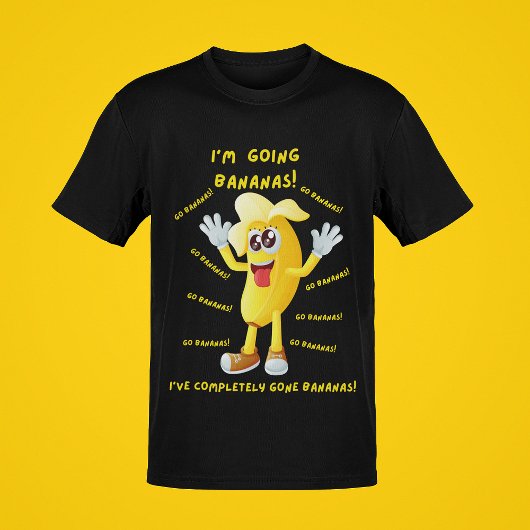 Komische banaan grapt: "Ik ga bananen!" grappig T-shirt