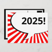 komische bel van 2018 briefkaart (Voorkant / Achterkant)