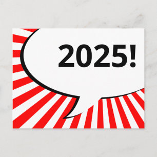 komische bel van 2018 briefkaart