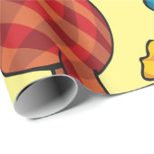 Komische Clown Hockey Speler Cadeaupapier (Rol Hoek)